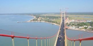 The longest suspension bridge on the African continent